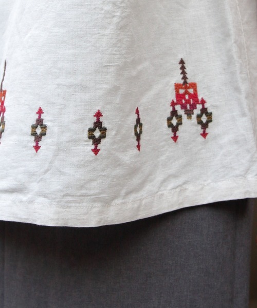 PENDLETON（ペンドルトン）の「PENDLTON/ペンドルトン　オープンカラー ショートスリーブシャツ　EMB OPEN COLLAR SHORTSLEEVE SHIRT（シャツ/ブラウス・メンズ・チャコールグレー/アイボリー・M/L）」の19枚目の写真