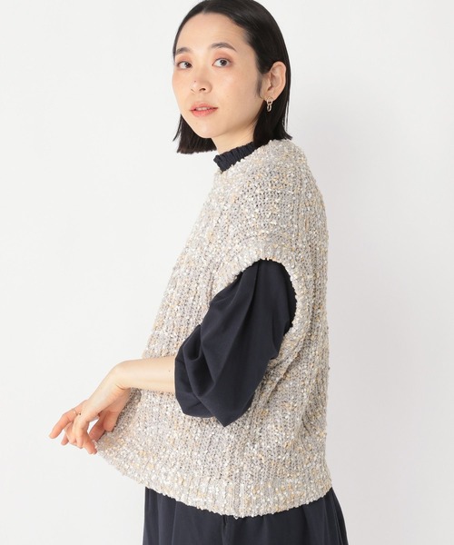 o*n様 本日限定　サイズ3 seyto / ハイネックステッチラインパフベスト セール】High neck stitch line puff vest / ハイネックステッチ