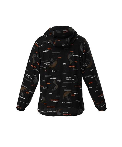 【グレー】EARTHプリント 撥水フーディーブルゾン <PERFORMANCE> (MENS) PING（ピン）の「【PING APPAREL】EARTHプリント 撥水フーディー