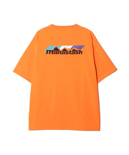 MANASTASH(マナスタッシュ)の「MANASTASH/マナスタッシュ/RE:POLY TEE SCHEME LOGO/リポリTシャツ スキームロゴ(Tシャツ/カットソー・メンズ・ホワイト/ブラック/オレンジ・M/L/XL/S)」の3枚目の写真