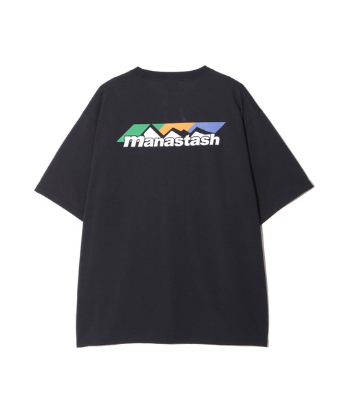 MANASTASH(マナスタッシュ)の「MANASTASH/マナスタッシュ/RE:POLY TEE SCHEME LOGO/リポリTシャツ スキームロゴ(Tシャツ/カットソー・メンズ・ホワイト/ブラック/オレンジ・M/L/XL/S)」の2枚目の写真