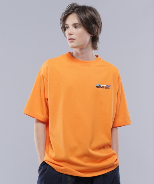 MANASTASH(マナスタッシュ)の「MANASTASH/マナスタッシュ/RE:POLY TEE SCHEME LOGO/リポリTシャツ スキームロゴ(Tシャツ/カットソー・メンズ・ホワイト/ブラック/オレンジ・M/L/XL/S)」の4枚目の写真