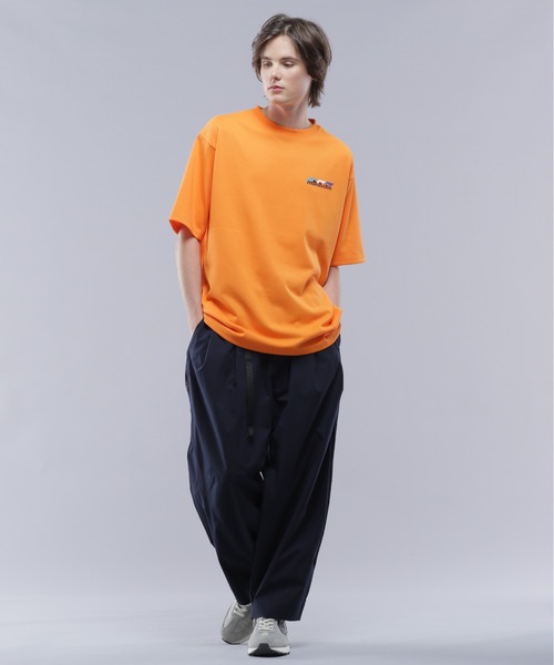 MANASTASH(マナスタッシュ)の「MANASTASH/マナスタッシュ/RE:POLY TEE SCHEME LOGO/リポリTシャツ スキームロゴ(Tシャツ/カットソー・メンズ・ホワイト/ブラック/オレンジ・M/L/XL/S)」の6枚目の写真
