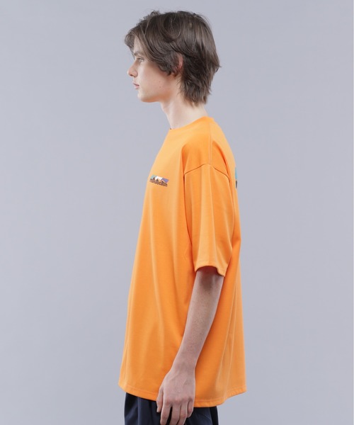 MANASTASH(マナスタッシュ)の「MANASTASH/マナスタッシュ/RE:POLY TEE SCHEME LOGO/リポリTシャツ スキームロゴ(Tシャツ/カットソー・メンズ・ホワイト/ブラック/オレンジ・M/L/XL/S)」の7枚目の写真