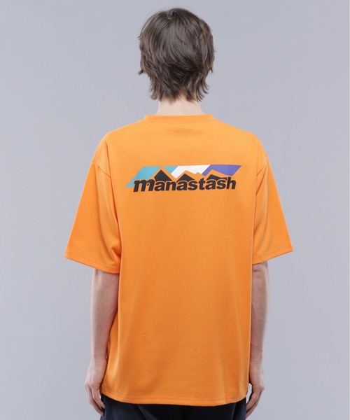 MANASTASH(マナスタッシュ)の「MANASTASH/マナスタッシュ/RE:POLY TEE SCHEME LOGO/リポリTシャツ スキームロゴ(Tシャツ/カットソー・メンズ・ホワイト/ブラック/オレンジ・M/L/XL/S)」の8枚目の写真