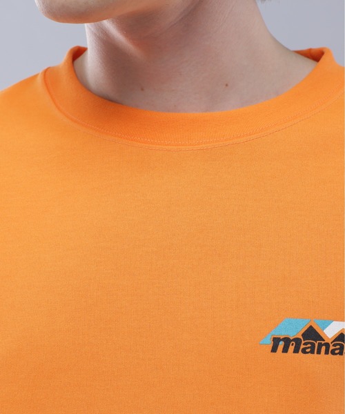 MANASTASH(マナスタッシュ)の「MANASTASH/マナスタッシュ/RE:POLY TEE SCHEME LOGO/リポリTシャツ スキームロゴ(Tシャツ/カットソー・メンズ・ホワイト/ブラック/オレンジ・M/L/XL/S)」の9枚目の写真