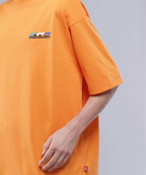 MANASTASH(マナスタッシュ)の「MANASTASH/マナスタッシュ/RE:POLY TEE SCHEME LOGO/リポリTシャツ スキームロゴ(Tシャツ/カットソー・メンズ・ホワイト/ブラック/オレンジ・M/L/XL/S)」の11枚目の写真