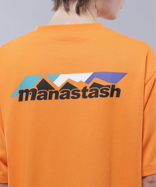 MANASTASH(マナスタッシュ)の「MANASTASH/マナスタッシュ/RE:POLY TEE SCHEME LOGO/リポリTシャツ スキームロゴ(Tシャツ/カットソー・メンズ・ホワイト/ブラック/オレンジ・M/L/XL/S)」の13枚目の写真