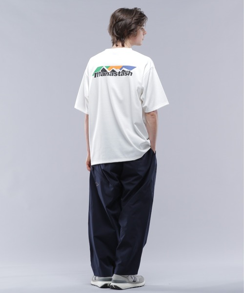 MANASTASH(マナスタッシュ)の「MANASTASH/マナスタッシュ/RE:POLY TEE SCHEME LOGO/リポリTシャツ スキームロゴ(Tシャツ/カットソー・メンズ・ホワイト/ブラック/オレンジ・M/L/XL/S)」の15枚目の写真