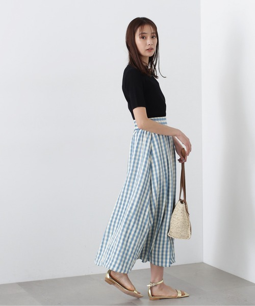 N.（N. Natural Beauty Basic）（エヌエヌナチュラルビューティーベーシック）の「◆パネル編地キリカエニット（ニット/セーター・レディース・ブラック/ブルー/クリーム・MEDIUM）」の21枚目の写真