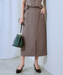 7days Life Styling | 麻調合繊ナロースカート（しわになりにくい・接触冷感・ＵＶカット・洗える）(スカート)