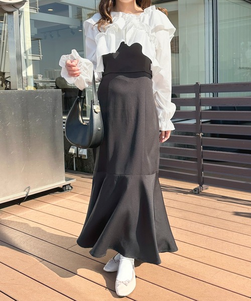 ✨未使用タグ付✨23年 CLOTH&CROSS ダンプフリルブラウス 楽天市場】フリル ブラウス（ブランド23区）（トップス