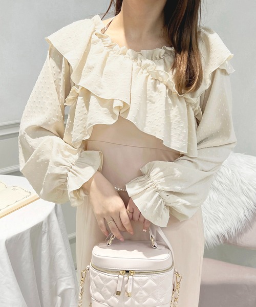 セール】フリルクロスブラウス【ZOZOTOWN限定アイテム】（シャツ