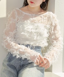 Chico | フラワーシアートップス(Tシャツ/カットソー)