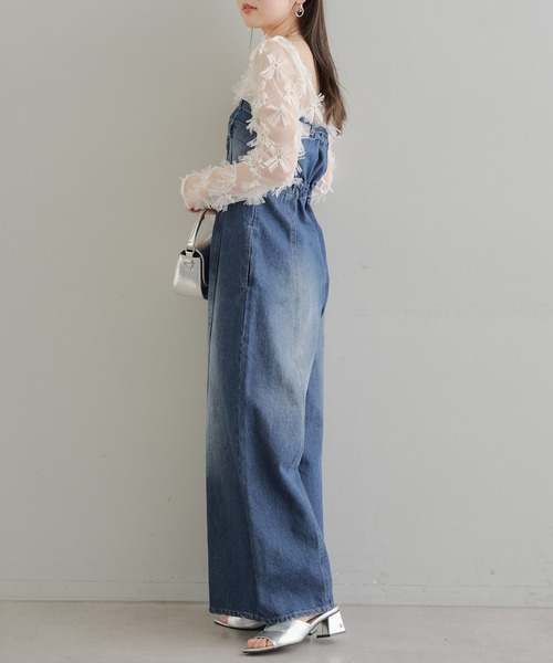 Chico（チコ）の「フラワーシアートップス（Tシャツ/カットソー・レディース・ホワイト/ライム/ブルー/ブラック・FREE）」の21枚目の写真