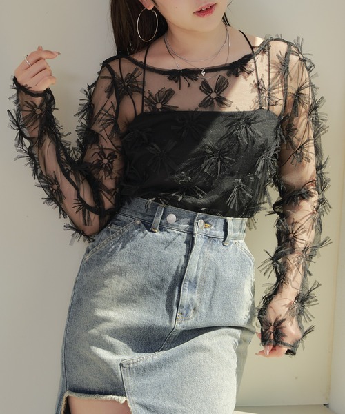 フラワーシアートップス（Tシャツ/カットソー）｜Chico（チコ）の