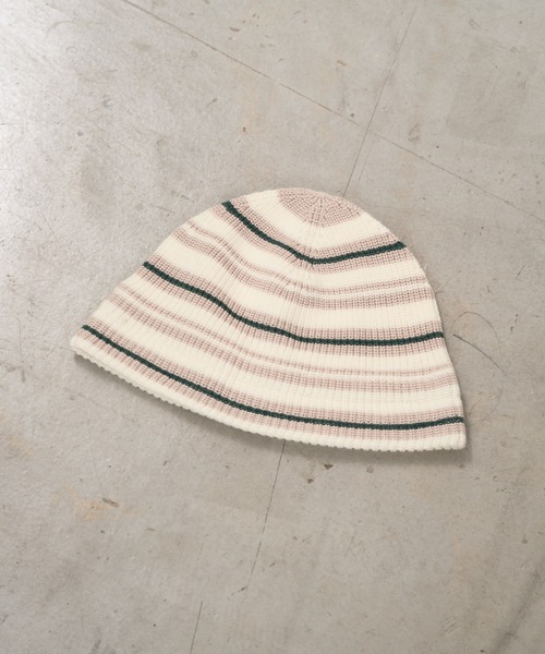 WHIMSIC(ウィムジック)の「【UNISEX】ニットメトロハット(ニットキャップ/ビーニー・メンズ・ブラック/ホワイト/ネイビー・FREE)」の5枚目の写真