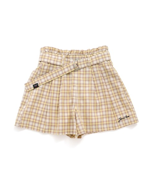 JENNI love（ジェニィラブ）の「【ウエスト調整可能】チェック柄キュロット（その他パンツ・キッズ・ピンク/イエロー/ブラック・130cm/140cm/150cm/160cm）」の18枚目の写真