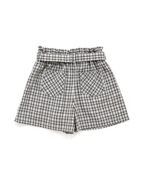 JENNI love（ジェニィラブ）の「【ウエスト調整可能】チェック柄キュロット（その他パンツ・キッズ・ピンク/イエロー/ブラック・130cm/140cm/150cm/160cm）」の21枚目の写真