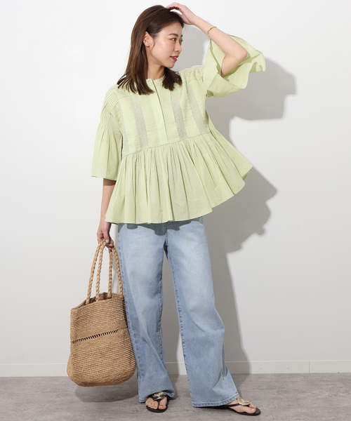 Blouse torrazzo donna ブラウス 未使用 TORRAZZO DONNA チュール 