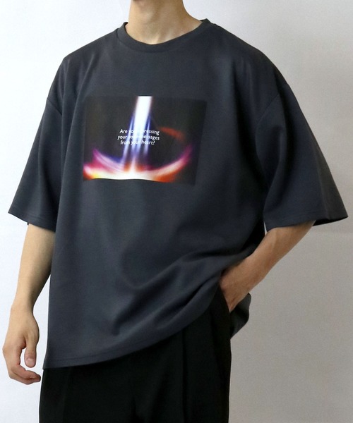 Starting Over（スターティングオーバー）の「graphic arts double knit T-shirt/接触冷感 グラフィックアート ダンボールニット クルーネック半袖Tシャツ（Tシャツ/カットソー・メンズ・サックスブルー/ブラック/ホワイト系その他/ホワイト/ベージュ/ホワイト系その他3/ブラック系その他3/ホワイト系その他2/ブラック系その他/チャコールグレー/ブラック系その他2/グレー系その他/ブラック系その他4/グレー系その他2/グレー系その他3/ブラック系その他5/ホワイト系その他5/ホワイト系その他4・M/XL/L）」の14枚目の写真