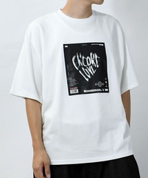 Starting Over | graphic arts double knit T-shirt/接触冷感 グラフィックアート ダンボールニット クルーネック半袖Tシャツ(Tシャツ/カットソー)