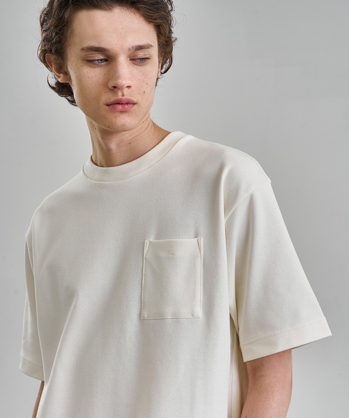 UNITED TOKYO（ユナイテッドトウキョウ）の「アウトラスト ポケットTシャツ　温度調整素材｜NASA開発（Tシャツ/カットソー・メンズ・ブラック/ホワイト/ライトブルーグレー/ダークグレー・1/2/3）」の19枚目の写真