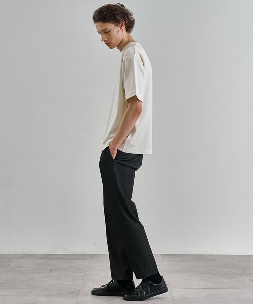 UNITED TOKYO（ユナイテッドトウキョウ）の「アウトラスト ポケットTシャツ　温度調整素材｜NASA開発（Tシャツ/カットソー・メンズ・ブラック/ホワイト/ライトブルーグレー/ダークグレー・1/2/3）」の22枚目の写真