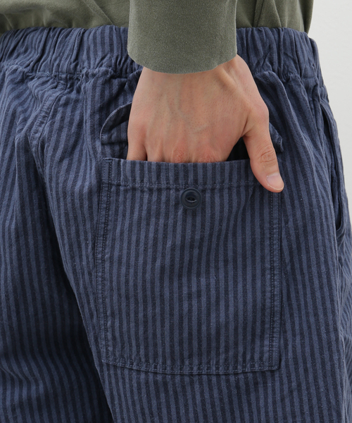 SAVE KHAKI UNITED / HEMP STRIPLE EASY SHORT