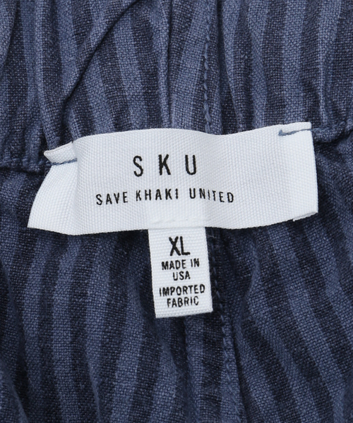 SAVE KHAKI UNITED / HEMP STRIPLE EASY SHORT