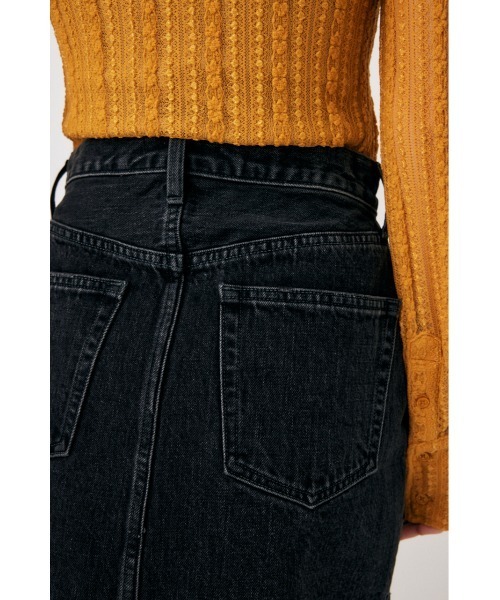MOUSSY(マウジー)の「DENIM ミニスカート(スカート・レディース・ワンウォッシュ/ブラック・0/1/2)」の8枚目の写真