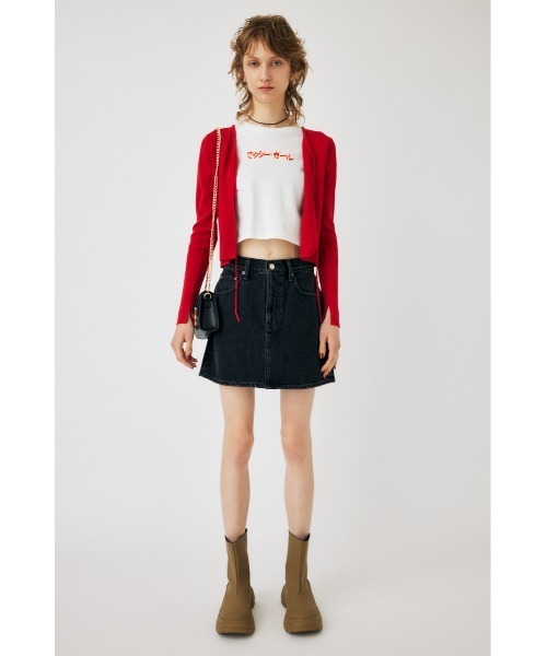 MOUSSY(マウジー)の「DENIM ミニスカート(スカート・レディース・ワンウォッシュ/ブラック・0/1/2)」の10枚目の写真
