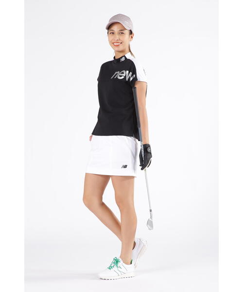 New Balance Golf(ニューバランスゴルフ)の「【new balance golf】フレンチスリーブ モックネック プルオーバー (WOMENS SPORT)(Tシャツ/カットソー・レディース・ブルー系その他2/ブラック/ホワイト・MEDIUM/SMALL/LARGE)」の6枚目の写真