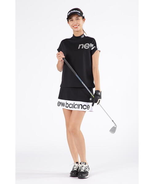 New Balance Golf(ニューバランスゴルフ)の「【new balance golf】フレンチスリーブ モックネック プルオーバー (WOMENS SPORT)(Tシャツ/カットソー・レディース・ブルー系その他2/ブラック/ホワイト・MEDIUM/SMALL/LARGE)」の7枚目の写真