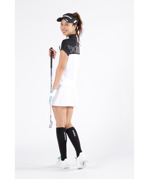 New Balance Golf(ニューバランスゴルフ)の「【new balance golf】フレンチスリーブ モックネック プルオーバー (WOMENS SPORT)(Tシャツ/カットソー・レディース・ブルー系その他2/ブラック/ホワイト・MEDIUM/SMALL/LARGE)」の12枚目の写真