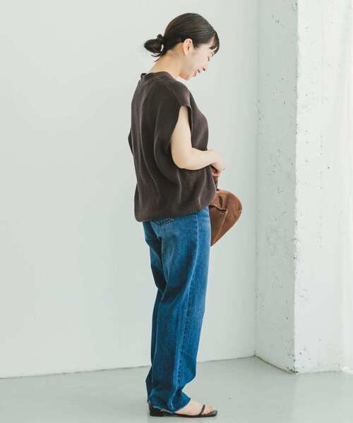 ITEMS URBANRESEARCH（アイテムズ アーバンリサーチ）の「ストレートデニム（デニムパンツ・レディース・ライトブルー/インディゴブルー・SMALL/MEDIUM）」の7枚目の写真