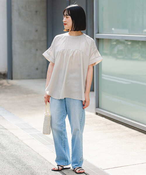 ITEMS URBANRESEARCH（アイテムズ アーバンリサーチ）の「ストレートデニム（デニムパンツ・レディース・ライトブルー/インディゴブルー・SMALL/MEDIUM）」の20枚目の写真