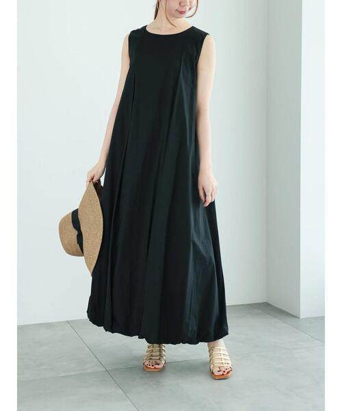 Te chichi（テチチ）の「バルーンマキシワンピース（ワンピース・レディース・オレンジ/ブラック・F）」の4枚目の写真