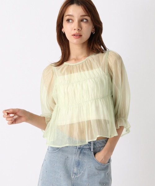 Forever21[フォーエバー21]シフォン ドルマン シャツ ブラウス