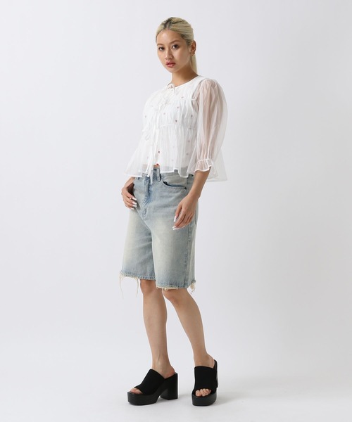 FOREVER 21（フォーエバー トゥエンティーワン）の「【2024SS】3WAYリボンブラウス（シャツ/ブラウス・レディース・オフホワイト/ブラック/イエロー/グリーン/ブルー・FREE）」の17枚目の写真