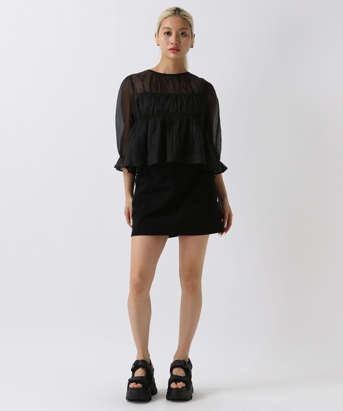 FOREVER 21（フォーエバー トゥエンティーワン）の「【2024SS】3WAYリボンブラウス（シャツ/ブラウス・レディース・オフホワイト/ブラック/イエロー/グリーン/ブルー・FREE）」の8枚目の写真