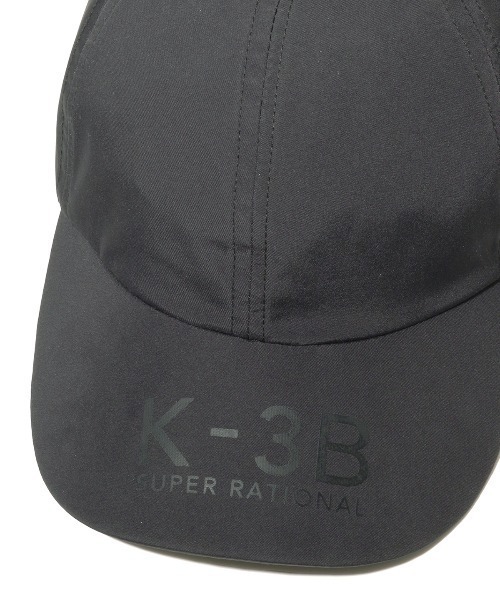 K-3B（ケースリービー）の「903_M3L レインシェル ローキャップ（キャップ・メンズ・ブラック×ブラック/ブラック×ホワイト・F）」の4枚目の写真