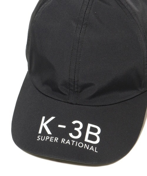 K-3B（ケースリービー）の「903_M3L レインシェル ローキャップ（キャップ・メンズ・ブラック×ブラック/ブラック×ホワイト・F）」の3枚目の写真