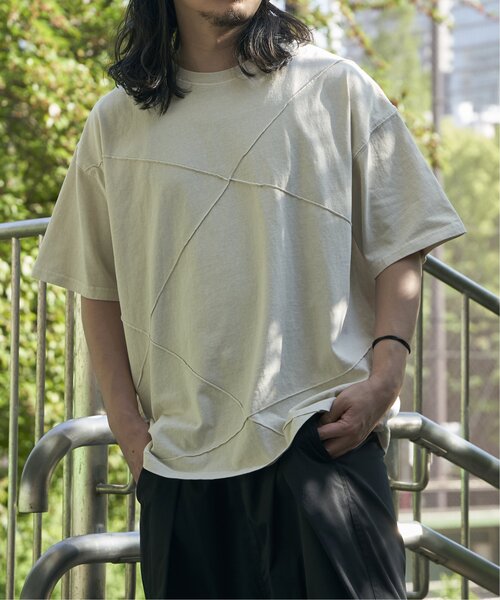 VENCEEXCHANGE(ヴァンスエクスチェンジ)の「ピグメントピンタックビッグT(Tシャツ/カットソー・メンズ・ターコイズブルー/イエロー/ホワイト/レッド/ブラック・L/M)」の2枚目の写真