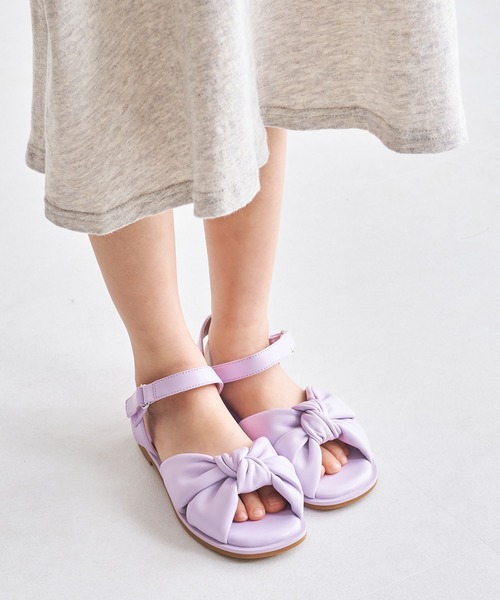 ORiental TRaffic(オリエンタルトラフィック)の「リボンパデットサンダル/K-454(サンダル・キッズ・イエロー/パープル/ホワイト・19.0cm/18.0cm/17.0cm/16.0cm/15.0cm/20.0cm)」の3枚目の写真