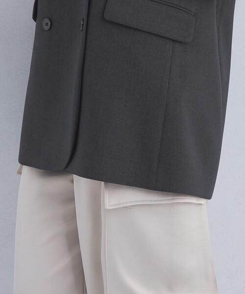 ツイードライク ジレ -マシンウォッシャブル・ストレッチ・防シワ・帯電防止-