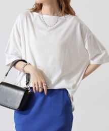 レディース ワイド ロング 無地 Tシャツ