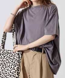 レディース ワイド ロング 無地 Tシャツ