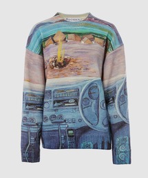 JWアンダーソン★SHEER PLEATEDPRINT UNDERPINNING JW Anderson（ジェイダブリューアンダーソン）の「SHEER