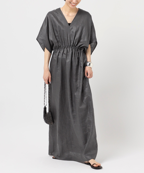 AP STUDIO（エーピーストゥディオ）の「リネンシャーリングワンピース